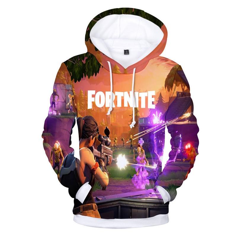 Толстовка-куртка с 3D-печатью Fortnite Battle, свитшот, материал спандекс, круглый вырез, хип-хоп стиль
