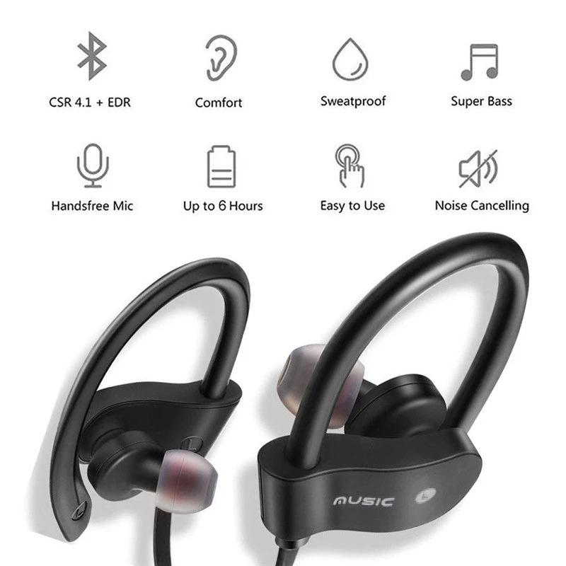 Беспроводные наушники Bluetooth 4.1 Беспроводная гарнитура Музыкальная спортивная гарнитура Игровая гарнитура Handsfree Беспроводные наушники для всех смартфонов