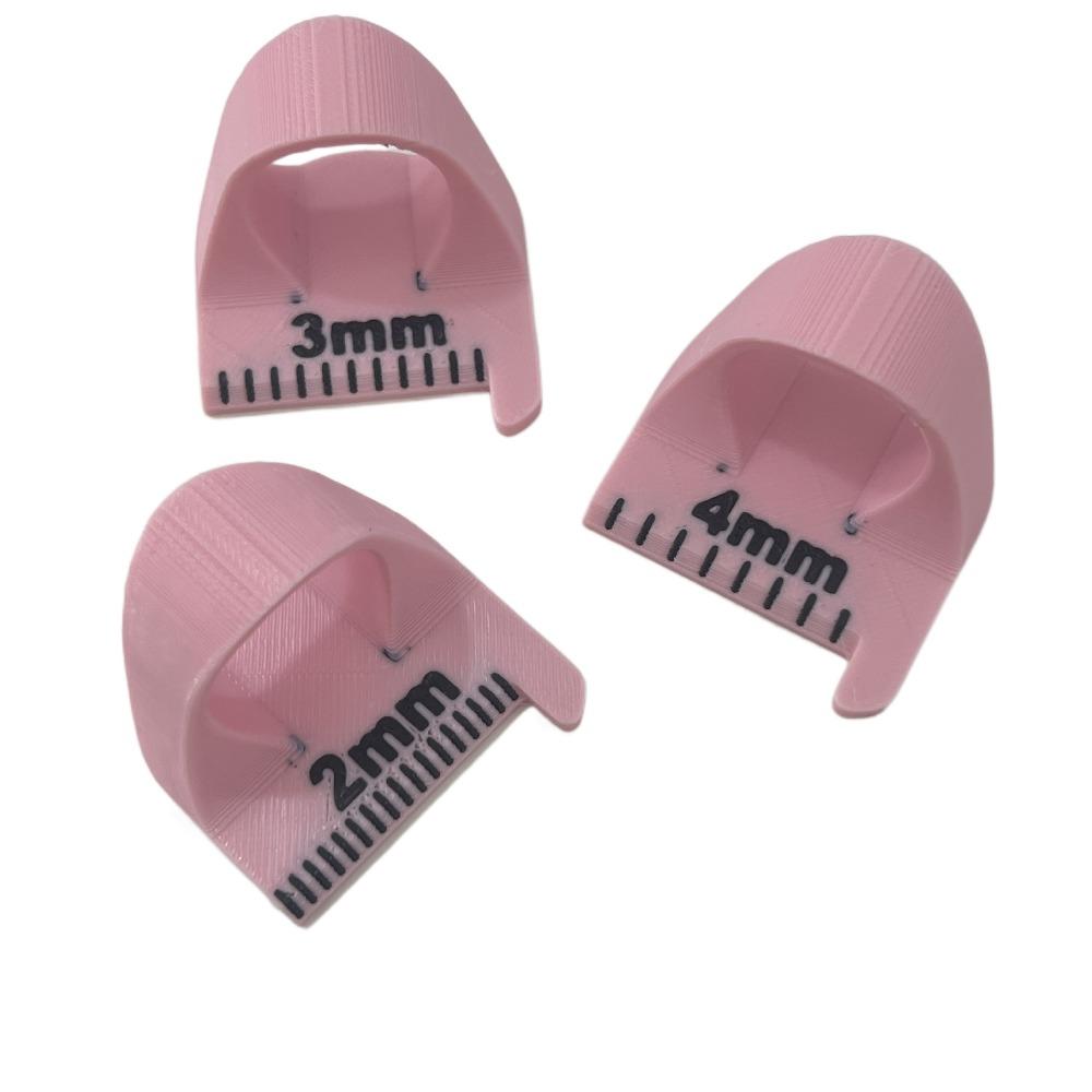 3 шт./набор 2/3/4 мм швейные шаблоны линейка 3D распечатанный палец линейка швейный шаблон швейная кромка