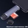 Многофункциональное устройство чтения карт 6 в 1 USB 3.0 к адаптеру Micro OTG Type C с поддержкой TF SD-карты USB-флеш-накопитель для ноутбуков, телефонов и планшетов Android