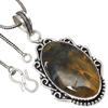 Подвеска Newlite Jasper Gemstone Handmade Gift For Her Silver Jewelry 2.25"