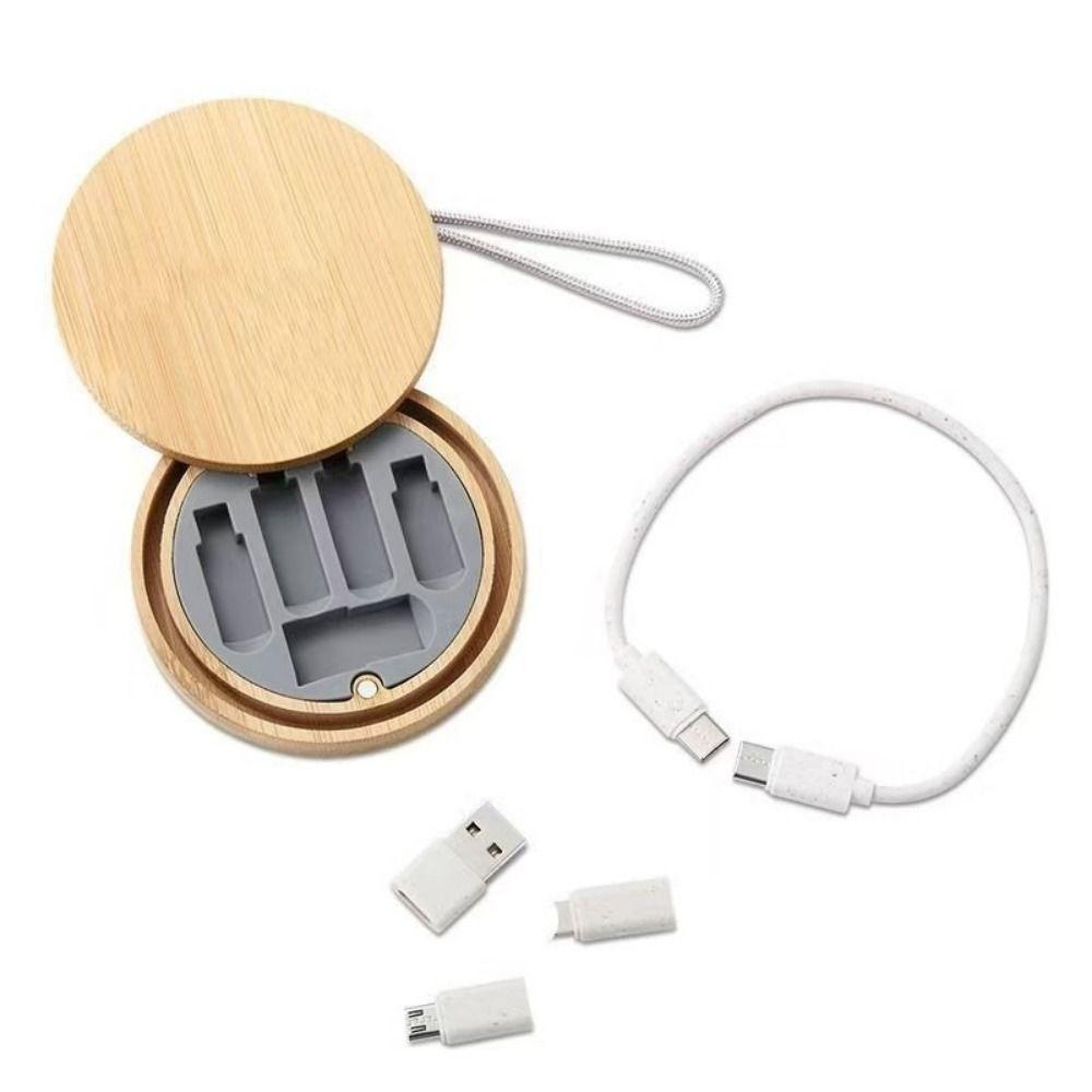 Travel Case Six-in-One Charging Cable 60W Power USB Adapter Kit Type-C Cable  Multi Device Charging
