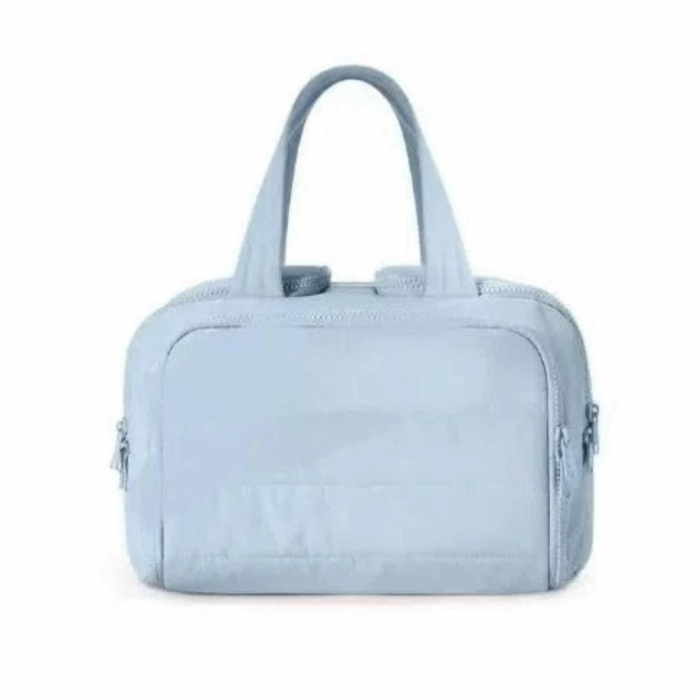 Zipper Closure Cosmetic Handbag Multipocket Design Portable Makeup Pouch Shower Organizer