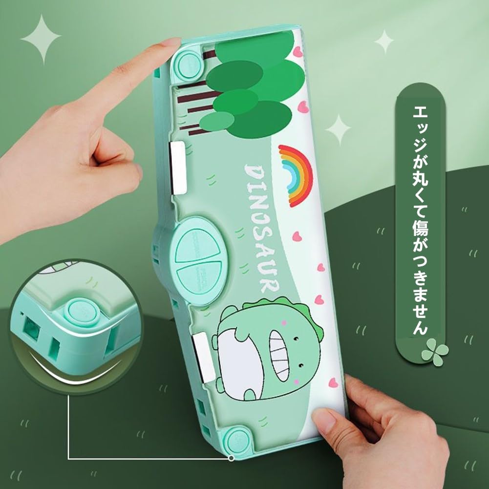 Пенал для девочек начальной школы и деформированный карандаш магнитное открытие и карандаш карандаш ластик большой отсек для ручек для школьного хранения для