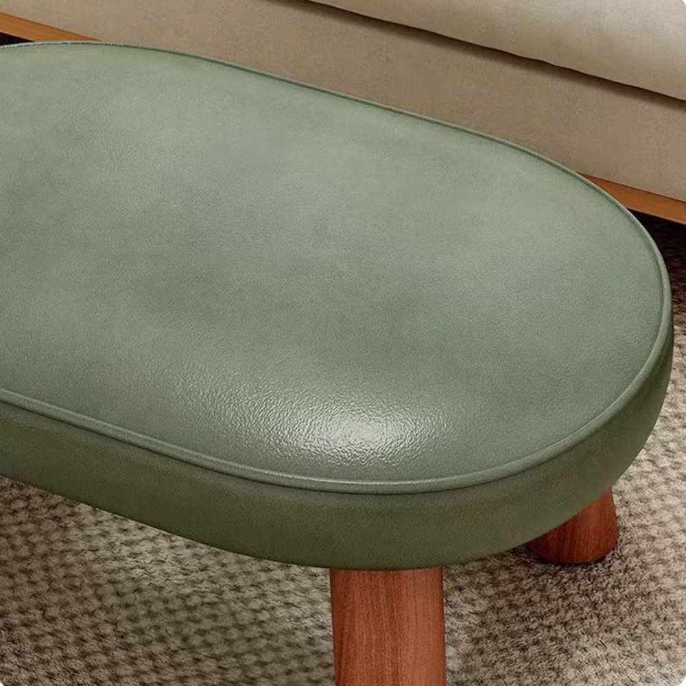 Мягкий Массив Дерева Маленькая Подставка для Ног Нескользящая Водонепроницаемая Стул для Переобувания Утолщенная Подушка из Губки Большая Нагрузка Низкое Сиденье