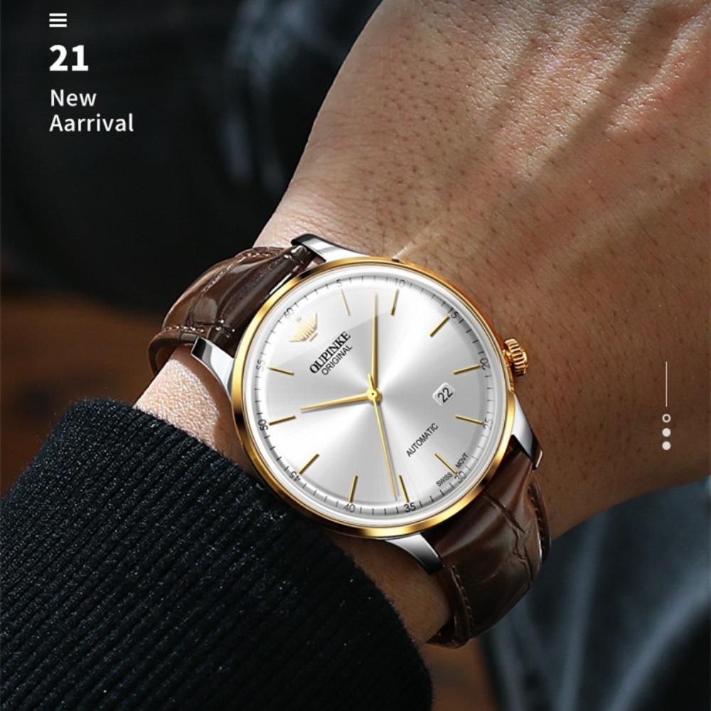 OUPINKE Мужские часы Модные механические часовщики Высококачественные часы
