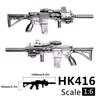 Масштаб 1/6 HK416 RPK 74 PKP Пулемет Солдат SWAT Армия Военное Оружие Фигурка Сборная Модель Игрушка