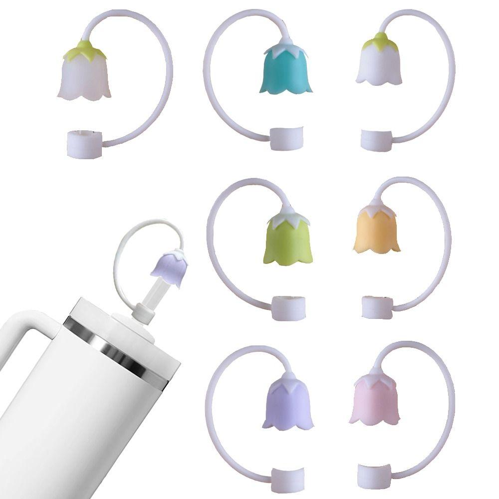 Dust Proof Plugs Protector Flower Straw Topper Straw Caps for Stanley Yeti Tumbler Cup 10mm Straws