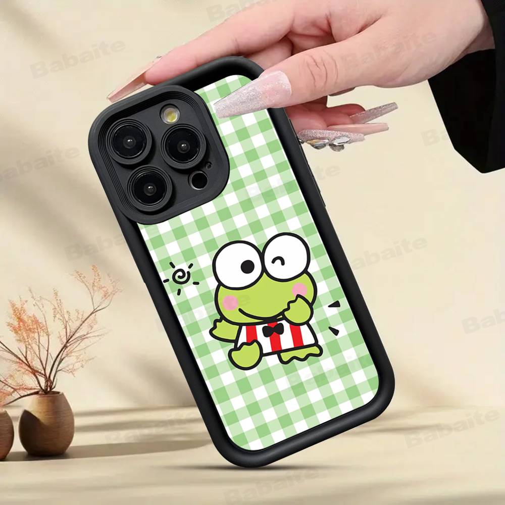 Милый Мультяшный Чехол для Телефона K-Keroppis Для IPhone 11 12 13 16 15 17 14 Pro Max Мягкий Силиконовый Чехол Funda