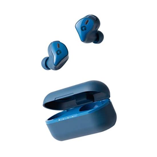 GLIDiC Wireless Earphones Bluetooth Function Type Superb Fit IPX5 Waterproof Standard Active Noise Canceling Rapid Charging Up To 35 Blue Width X
