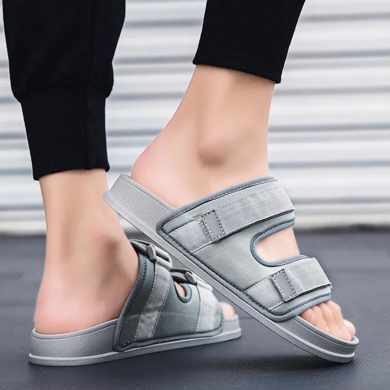 Летние тапочки мужские модные сандалии для мужчин на открытом воздухе в помещении легкие сетчатые туфли дышащие горячая распродажа новые повседневные мужские