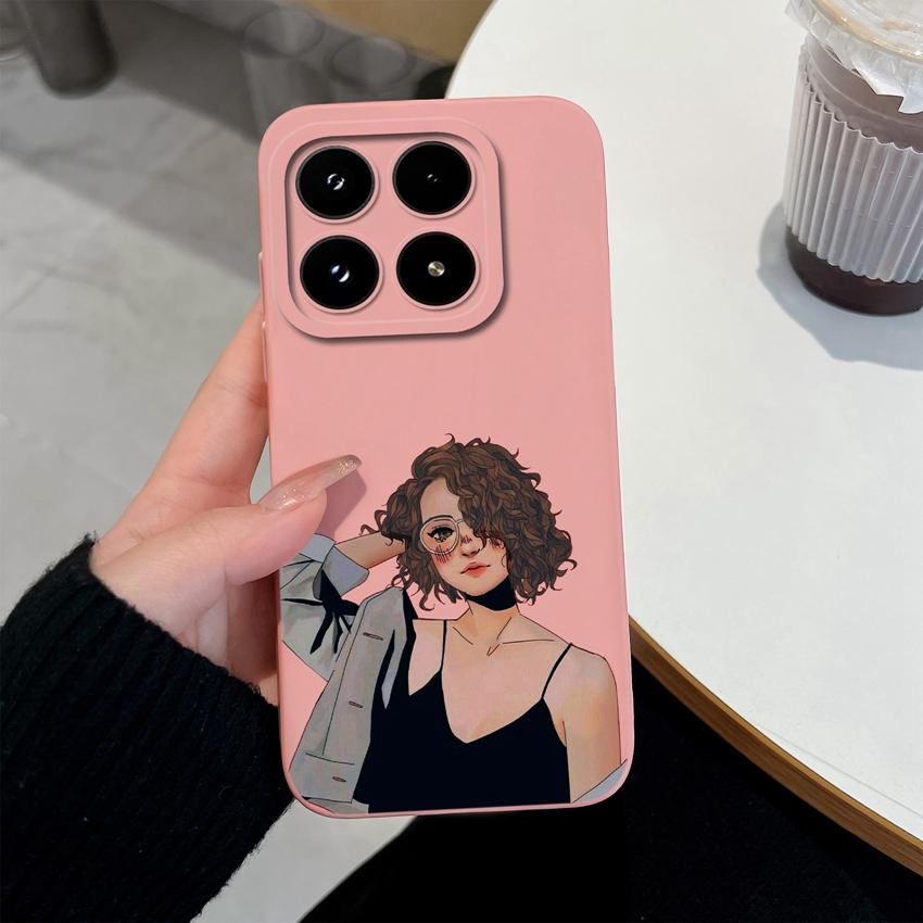Модный силиконовый чехол для телефона для Xiaomi 17 14 14T 15 15T Pro Poco C71 C75 M7 M8 F7 F8 Премиальный противоскользящий прочный корпус для Xiaomi Capa