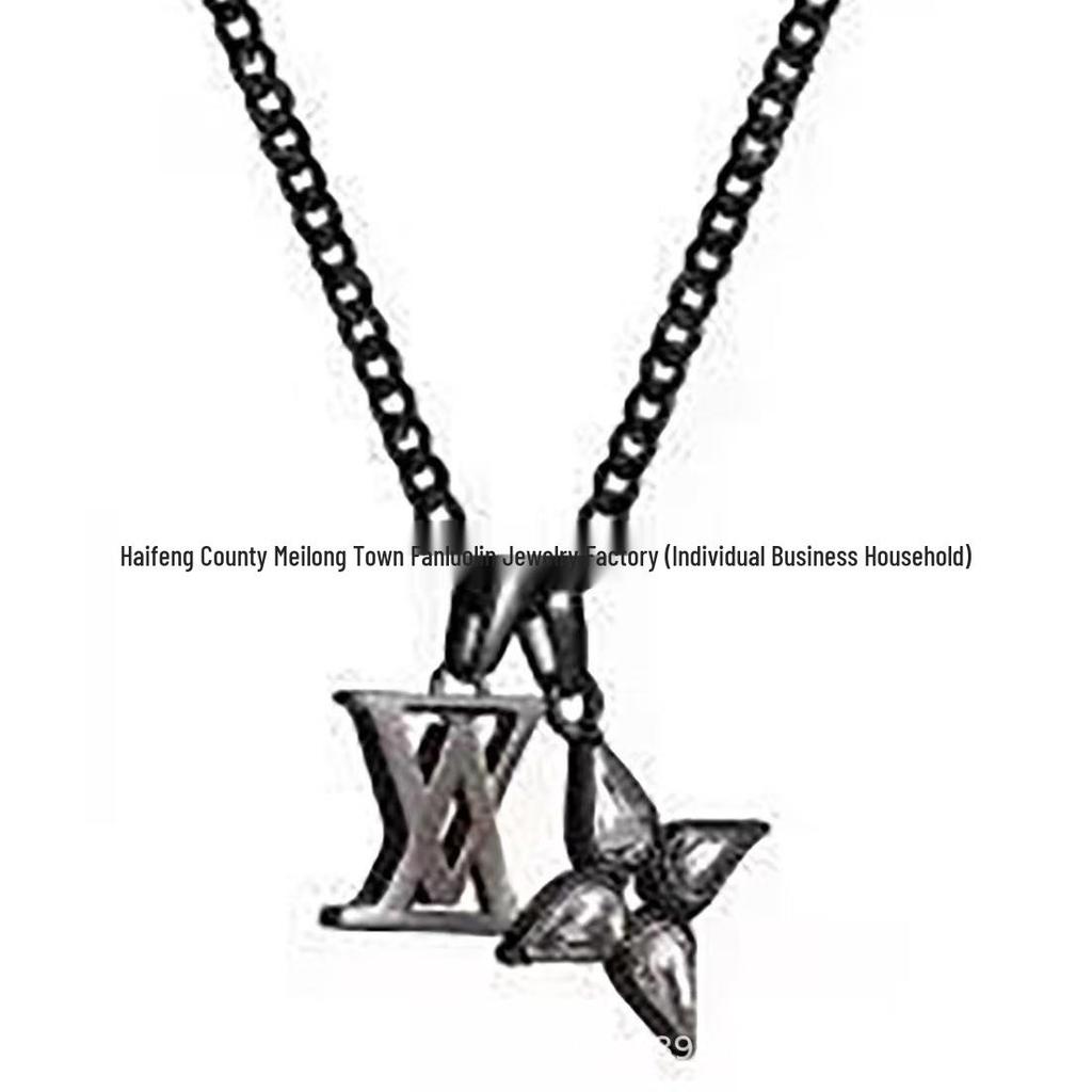 Классический бирюзовый кулон-ожерелье Ослика: Модная Унисекс Цепочка на Ключицы для Пар