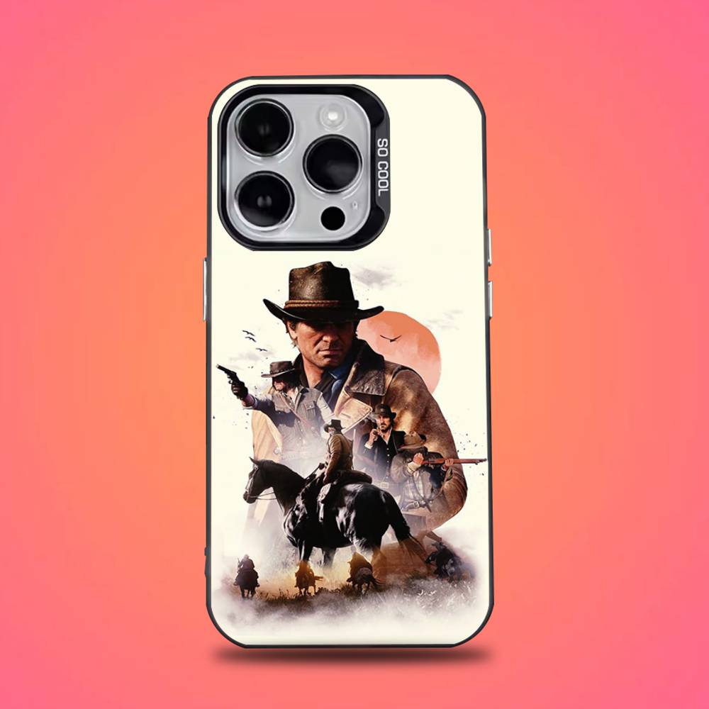 RDR 2 Arthur Morgan Game Phone Case For iPhone 16,15,14,13,12,11,Pro,Max,Plus,Mini,XS,SE Anti Fall Black Matte Hard Bumper