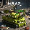 362 шт. Военная серия M4A2 Основной боевой танк Сборные строительные блоки Детские игрушки