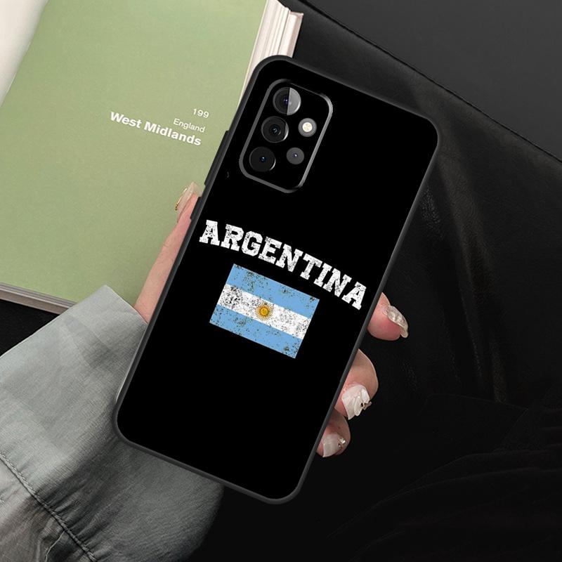Флаг Аргентины для Samsung Galaxy A36 A56 A26 A16 A15 A55 A53 A33 A35 A22 A32 A52 A54 A34 A14 A05 A06 Чехол