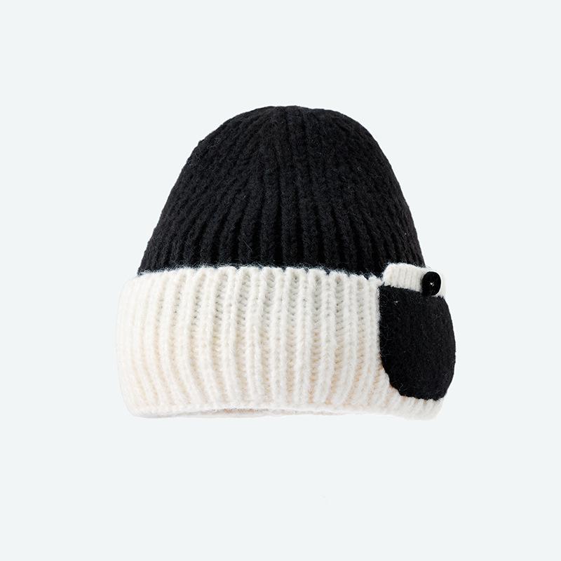 Шапка женская японского дизайна Sense зимняя теплая вязаная шерстяная шапка модная универсальная шапка-пуловер