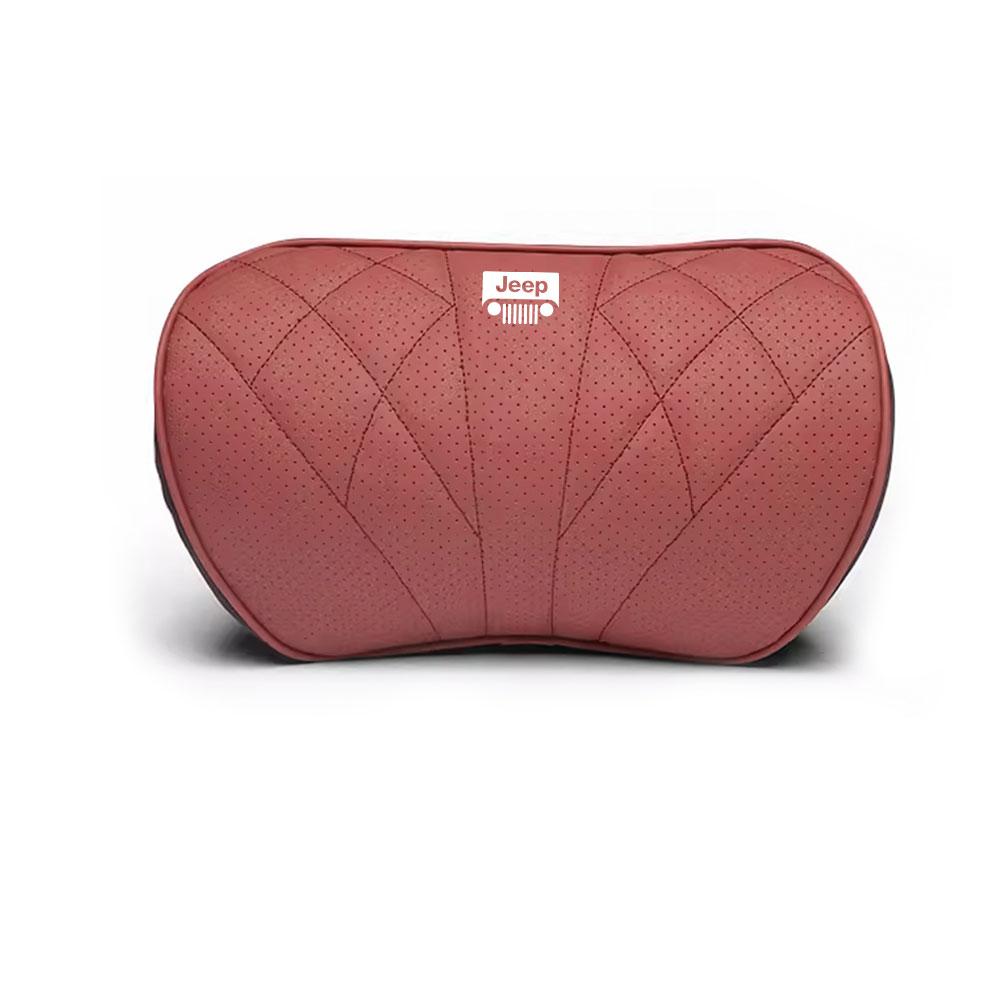Car Memory Foam Headrest Neck Pillow Lumbar Waist Support Cushion Accessories For Jeep Cherokee Wrangler Trail Hawk Compass JPB