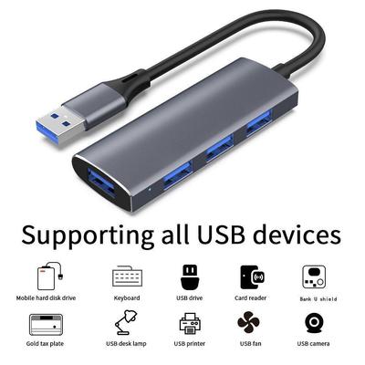 Алюминиевый сплав, 3-портовый USB 2.0 высокоскоростной хаб-разветвитель 3.0