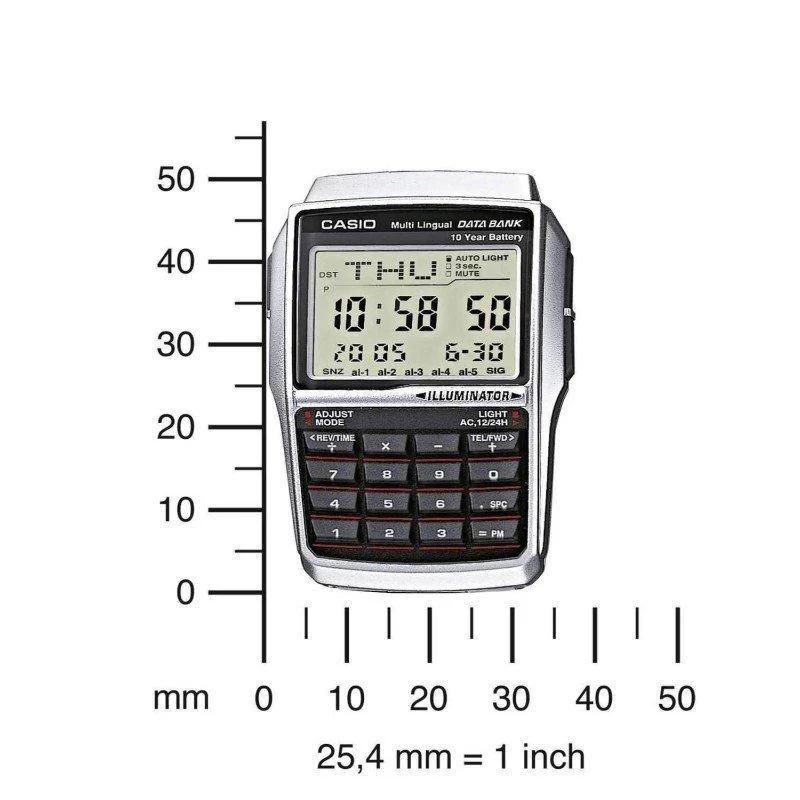 Мужские часы Casio Calculator Data Bank DBC-32D-1ADF / Винтажные, Цифровые часы, Оригинальные Casio