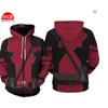 226 Y2K Dark Vintage 3D Print Hoodie Loose Fit Long Sleeve Sweatshirt Teens