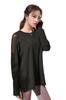 Yoga Wear Long Long Long M [VeroMan] Tops, Sleeves, Length, Sports, Women's T-Shirt, Mesh, PPI-Meshtops, Black,