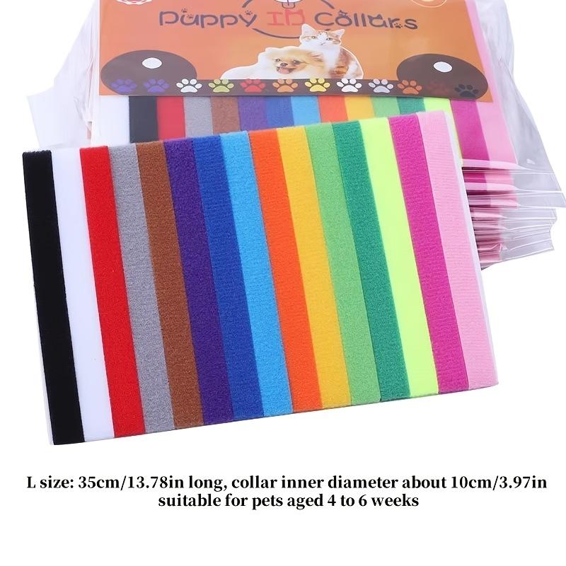 15 шт. Круг для идентификации питомца Котенок Щенок Цветной ошейник Веревка для маркировки при рождении Кошка Собака Можно писать Распознавание Мягкий Не вредит коже
