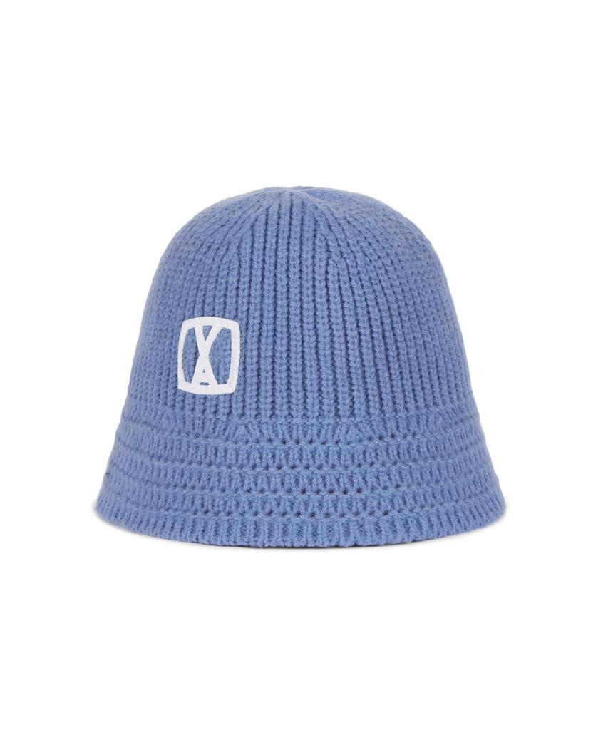 Кепка-ведро Bajal Va Square Applique Knit Hat Небесно-голубой