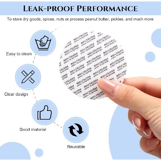 Aoriher 48 шт. 8 унций Пластиковые банки-масонки с крышками Круглые прозрачные пластиковые банки Контейнеры Многоразовые Маленькие пустые контейнеры для хранения Пищевые контейнеры для