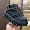 Women's Solid Color Thick Bottom Height Increasing Shoes Personalized Casual Sneakers