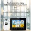 Touch Color Screen Digital Weather Station Indoor Outdoor Thermometer Sunrise Sunset Time Weather Thermometer Forecast Station