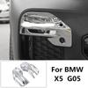Стайлинг автомобиля, передняя противотуманная фара, декоративная крышка, украшение из нержавеющей стали с блестками для BMW X5 G05, экстерьер