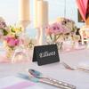 30Pcs Seat Cards PVC Erasable Seat Number Card Reusable Display Board Buffet Food Display Label for Wedding Birthday Party Decor