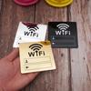 10 см Зеркальные наклейки на стену со знаком Wi-Fi, Перезаписываемые, для рукописного ввода, Учетная запись и пароль, 3D акриловые инструменты, Аксессуары
