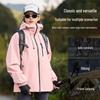 JEEP SPIRIT Unisex Outdoor Hooded Waterproof Jacket