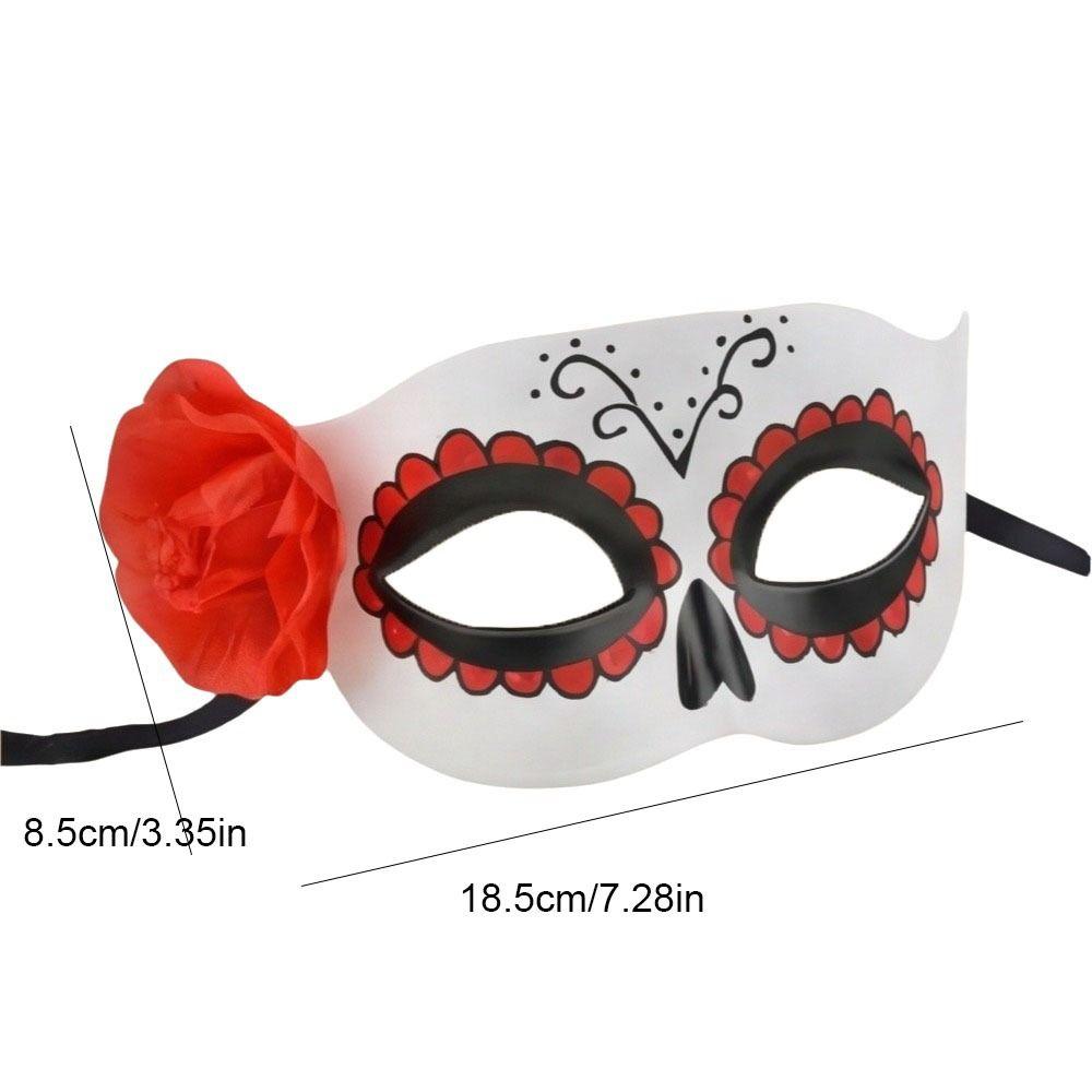 Masquerade Rose Half Face Mask Costume Party Halloween Prom Ball Lightweight Comfortable Elegant Eye Mask Party Supply Accessory