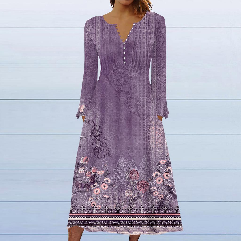 Модное женское повседневное модное однотонное платье с карманами и v-образным вырезом, пуловер с длинными рукавами