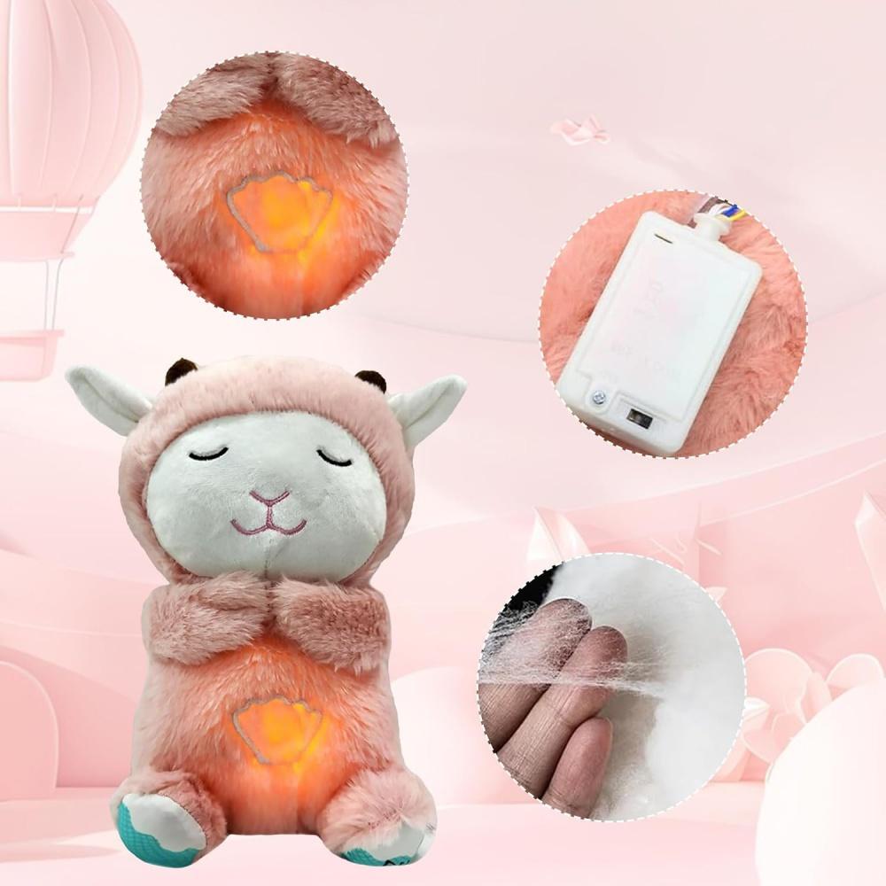 Мягкая игрушка-овечка Snooze Sleep Aid с сердцебиением, ночник-овечка Snooze Sleep Aid с музыкой для малышей, первое оборудование на Рождество