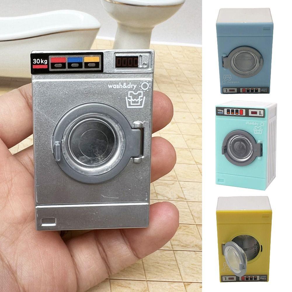 Kitchen Furniture Doll House Accessories 1:12 Dollhouse Washing Machine Miniature Washing Machine