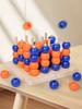 Wooden Toy Gobang 3D Connect Four In A Row 4 Beads In Line Board Brain Game Wood Pillar Bead Chess Boy Girl Friend Birthday Gift