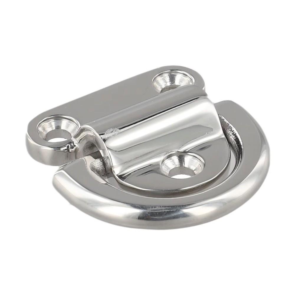 Folding Pad Eye D Ring Silver Replacement Accessories Versatile Tie Down Ring
