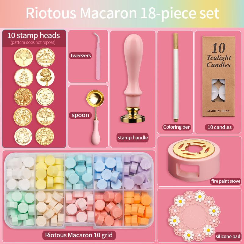 Сургучная печать, набор из 18 шт., лакированный штамп, сургуч, набор DIY, принадлежности для рукоделия, скрапбукинг, рождественские свадебные приглашения, украшения