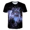 New Summer Tide Fashion Pet Cat Pattern Men T-Shirts  Casual 3D Print Tees Hip Hop Personality Round Neck Short Sleeve Tops