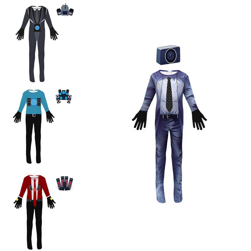 Хэллоуин Туалетный Человек Против. Комбинезон Surveillance Man Кроссовер Горячий Новый Продукт Молочный Шелк Полиэстер Спандекс Весна 2023