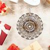 Golden Mandala Metal Wind Spinner Chime Outdoor Garden Decor Rotating Windmill Art No Power Needed Easy Installation