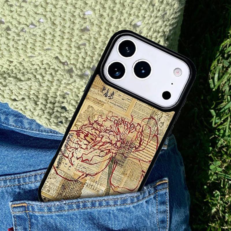 Клавиши пианино Винтажные ноты чехол для мобильного телефона Совместим с IPhone 17 16 15 14 13 12 11Pro Max 17 Air cover