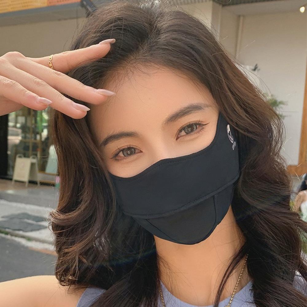 Adjustable Face Mask Ice Silk Sports Mask Gift Sunscreen Mask Outdoor Sports