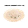 New Daisy Doll Straw Hat Handmade Design Miniature Size Dollhouse Hat DIY Sun Protection Doll House Miniature Doll Accessories