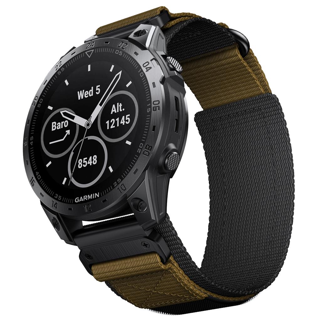 22мм 26мм Нейлоновый ремешок на липучке совместим с Garmin Fenix 8/7XPro и серией универсальных ремешков для часов 22/26мм