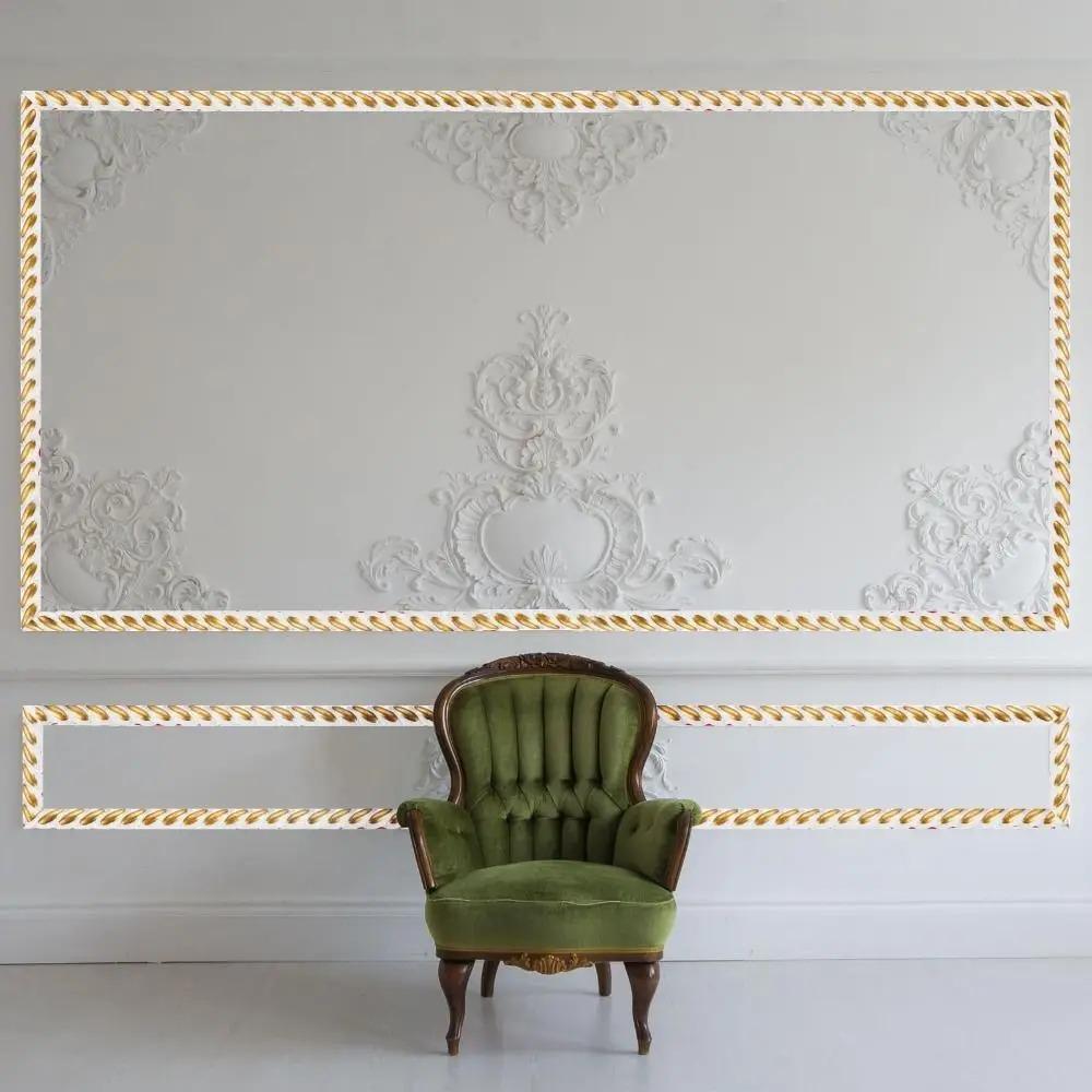 1 шт. 1/2/3 метра DIY Декоративная Покрашиваемая Настенная Плинтусная Лента Самоклеящаяся Гибкая Молдинговая Отделка Снимай и Клей ПВХ Панельная Лента